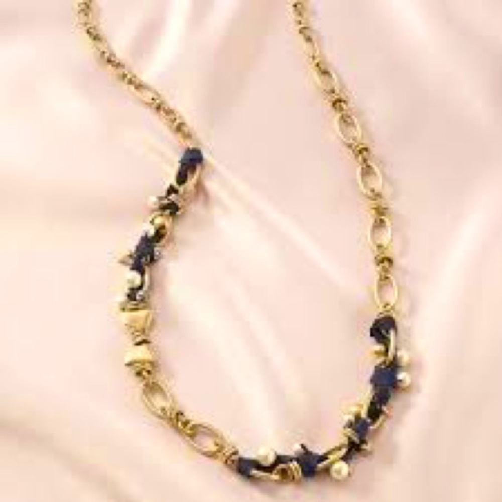 Stella & Dot The French Twist Ribbon Necklace